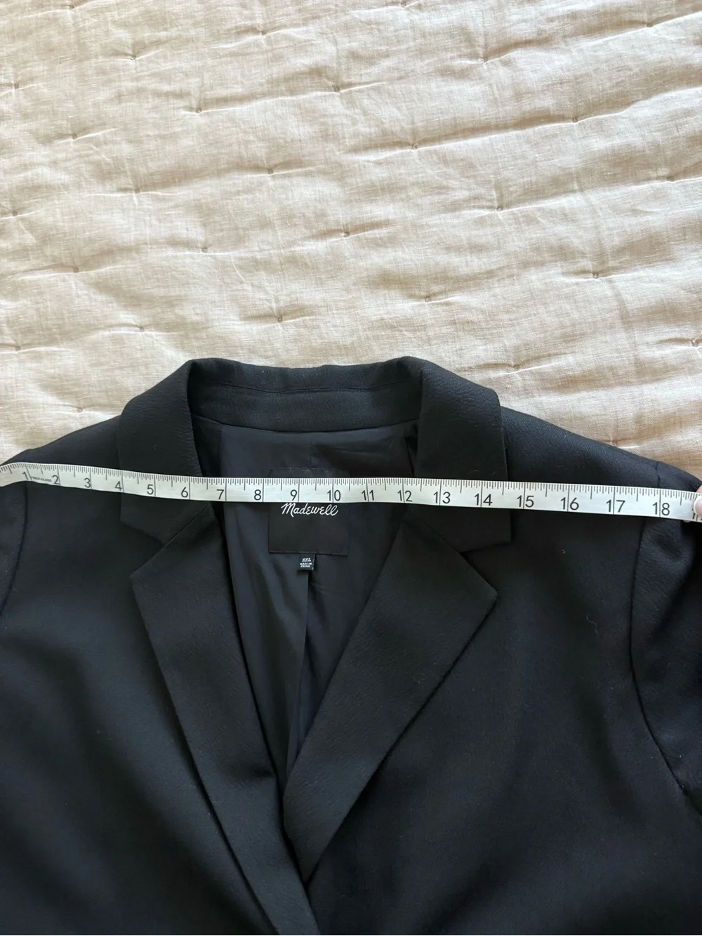 Madewell Caldwell Double Breasted Blazer Black Two Button Edition – Size XXL